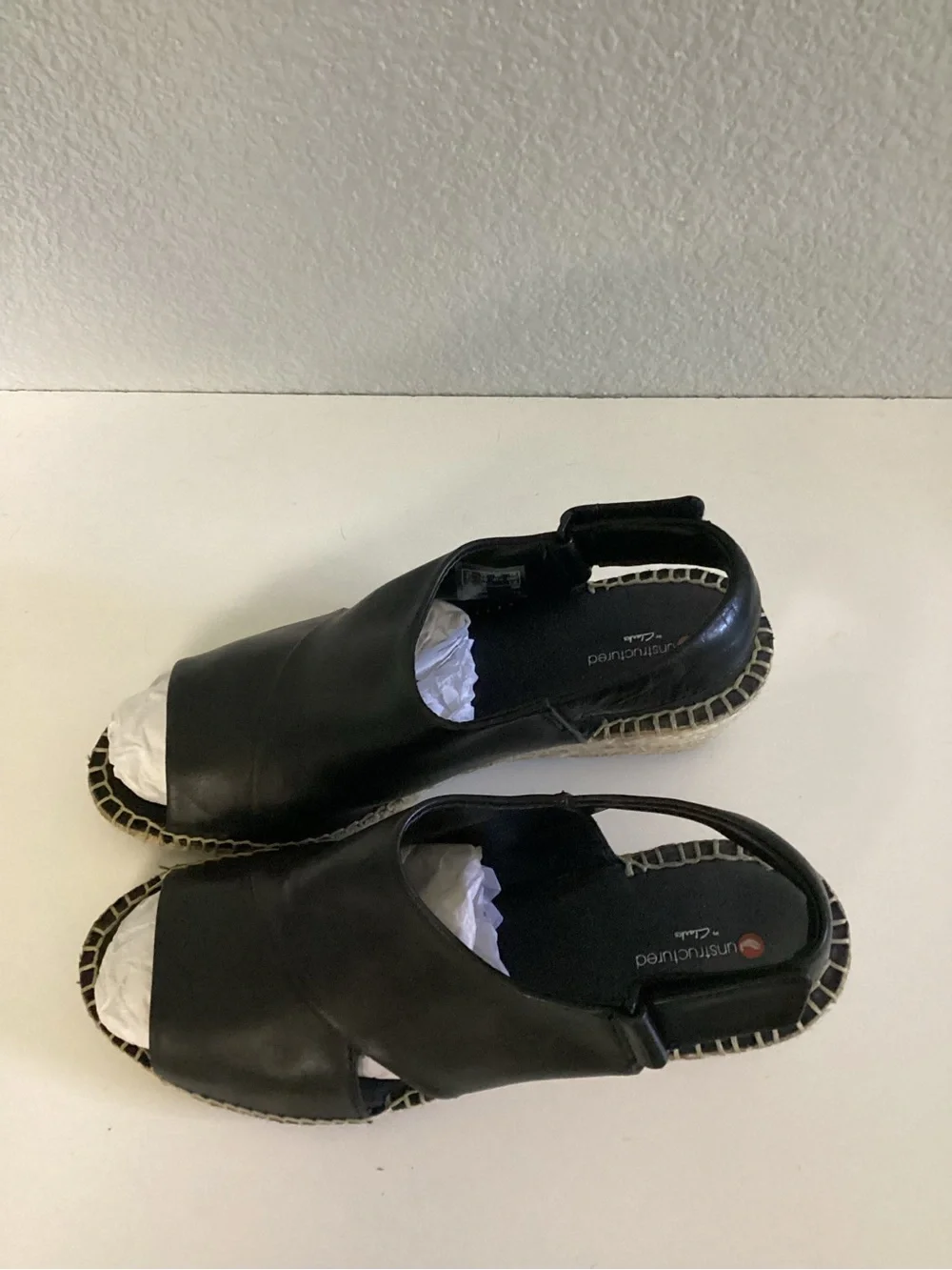 Clark’s Petrine Abby Espadrille Wedge Sandals. NWT